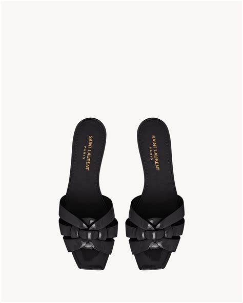 sandali neri ysl